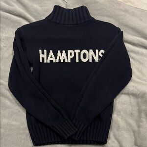 Navy Blue Turtleneck Sweater Hamptons
